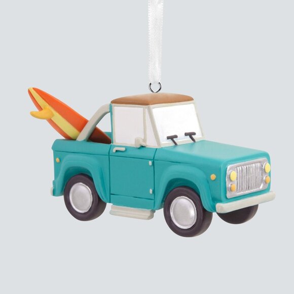 Hallmark Other - Hallmark Christmas Tree Ornament Beach Truck Car with Surfboard